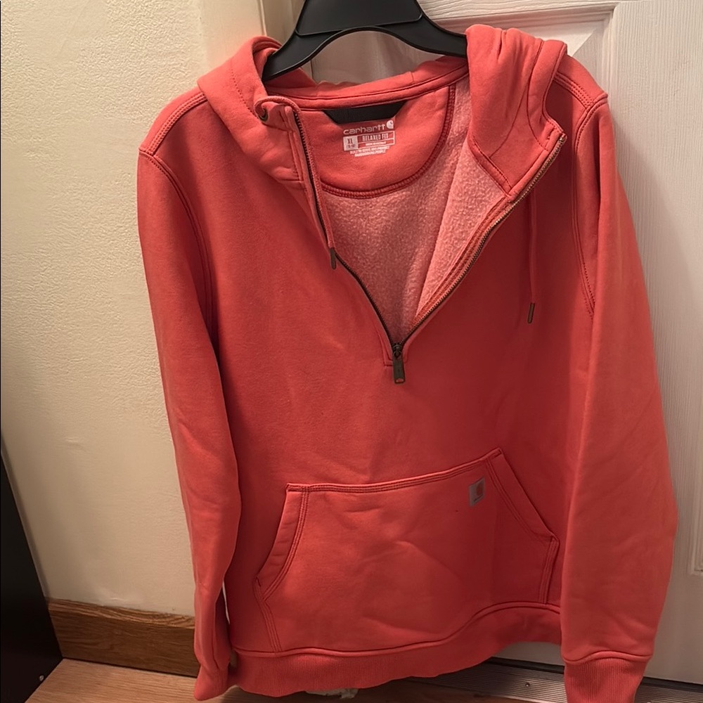 Carhartt Coral Half-Zip Hoodie